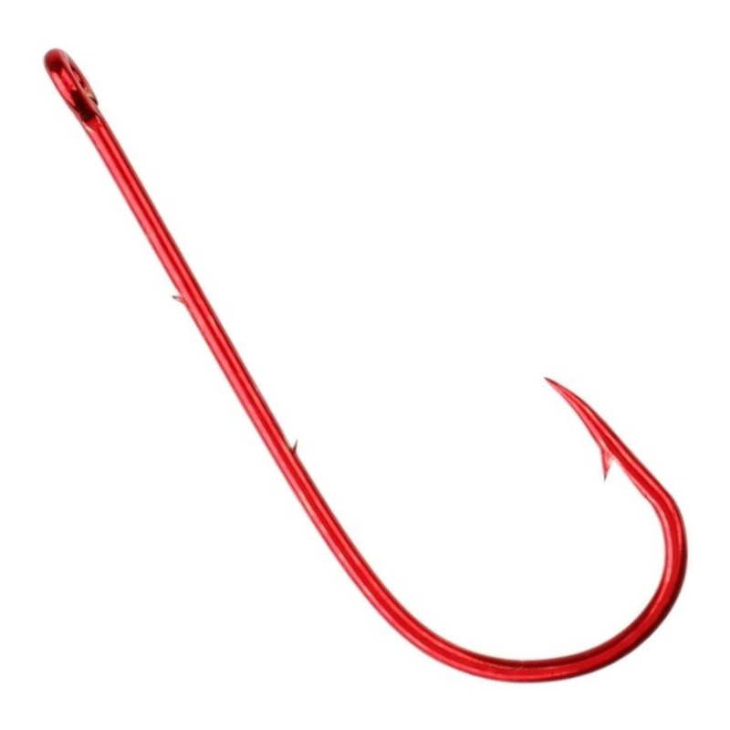 Haczyk Mikado sensual round z zadziorami do bocznego troka hak 8 czerwony