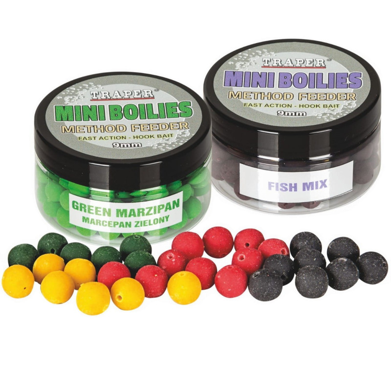 Kulki proteinowe Traper do methody 50g / 9mm / pomarańczowy fluo Kulki proteinowe Traper do methody 50g / 9mm / pomarańczowy fluo