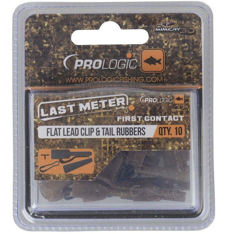 Płaski klips bezpieczeństwa z gumowym kołnierzem i łącznikiem Prologic