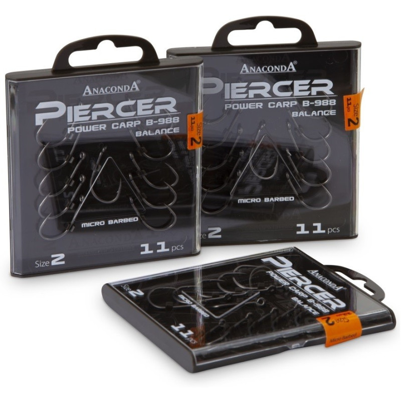 Haczyki Anaconda Piercer power carp b-988 balance hak 4