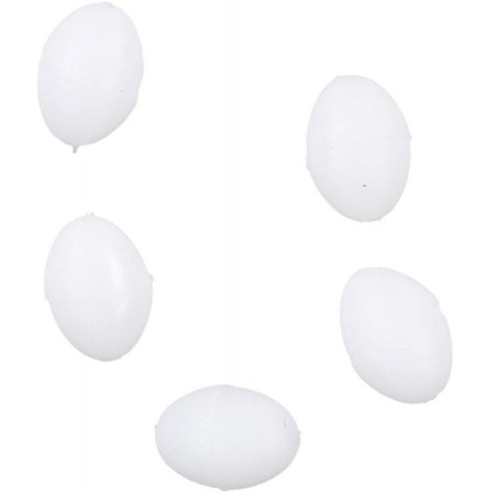 Koraliki elipsa - Białe Mikado Koraliki elipsa - Białe Mikado