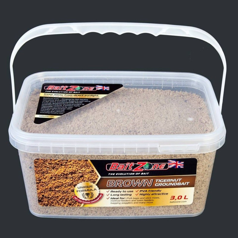 Zanęta BaitZone Groundbait/StickMix 3 L / Orzech Tygrysi