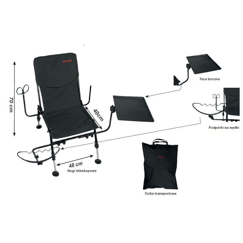 Fotel Rameau feederowy z osprzętem ARA070029