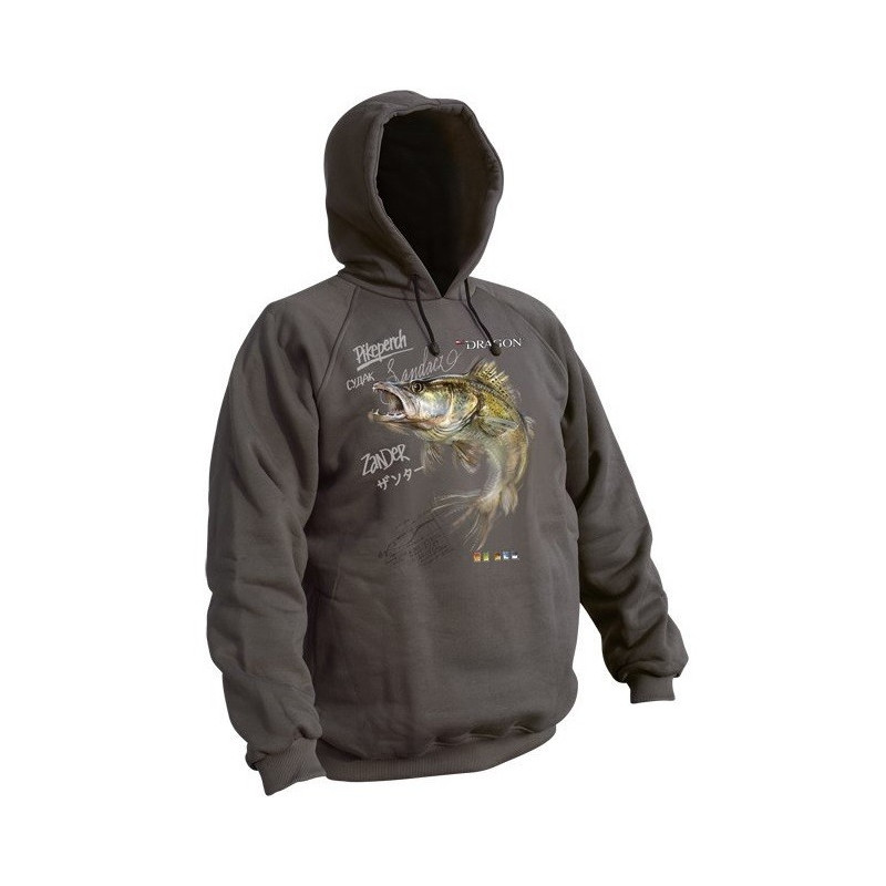 Bluza z kapturem Dragon sandacz roz. M