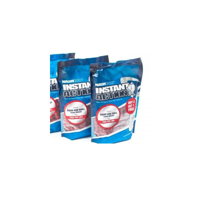 Kulki NASH Instant Action Squid and Krill 5kg / 18 / Kałamarnica&Kryl ...
