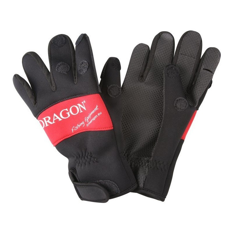 Rękawiczki neoprenowe DRAGON 2-finder fold - czarne Rękawiczki neoprenowe DRAGON 2-finder fold - czarne