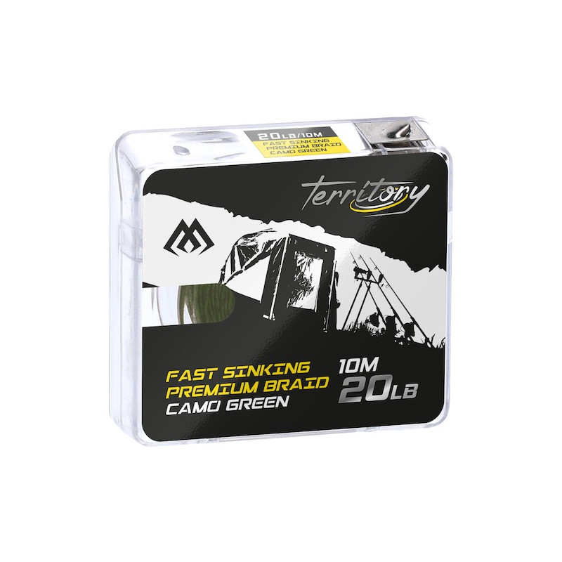 Plecionka przyponowa Mikado Fast Sinking Premium Braid 10m - 20lb zielony camo