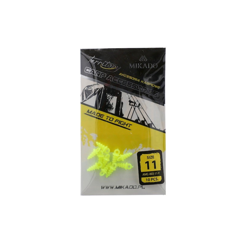 Plastikowe wkręty do kulek żółty Mikado Plastikowe wkręty do kulek żółty Mikado