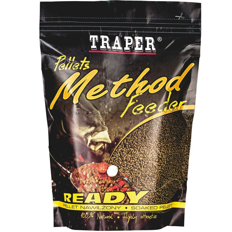 Pellet Traper Method Feeder Ready 500g / 2mm / morwa czerwona