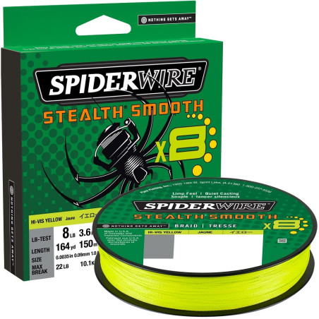 Plecionka SpiderWire Stealth Smooth 8 Yellow 150m / 0,11mm