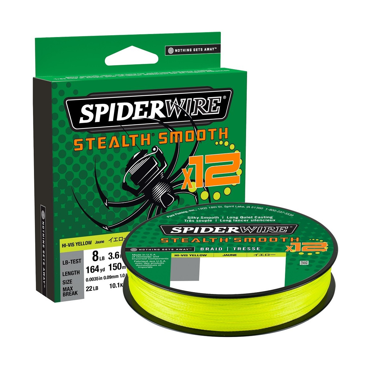 plecionka-stealth-smooth-12-braid-hi-vis-yellow-spiderwire