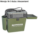 Skrzynka wędkarska Konger z siedziskiem 850900003 / 35x23x39 cm