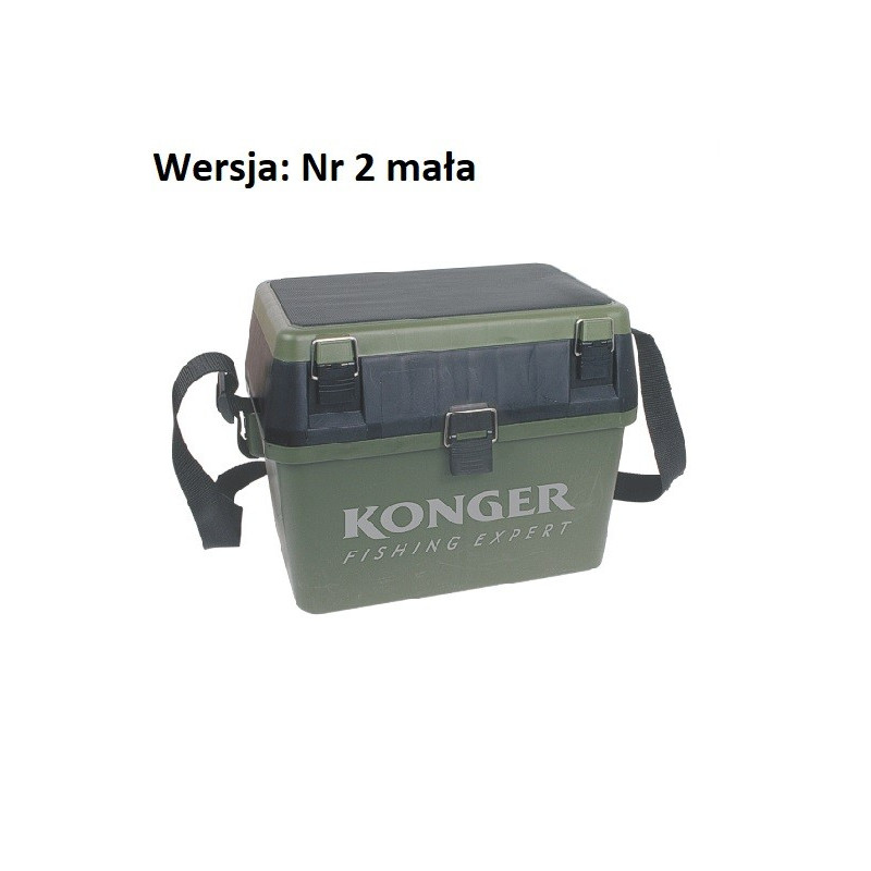 Skrzynka wędkarska Konger z siedziskiem 850900003 / 35x23x39 cm