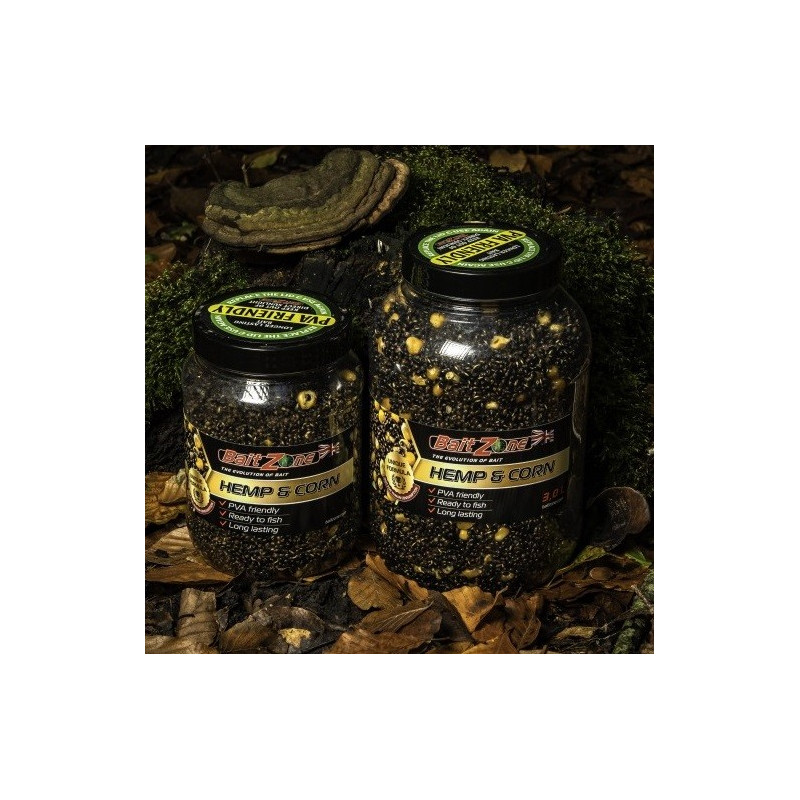 Ziarna konopi z domieszką kukurydzy Hemp&Corn 3 L BaitZone Ziarna konopi z domieszką kukurydzy Hemp&Corn 3 L BaitZone