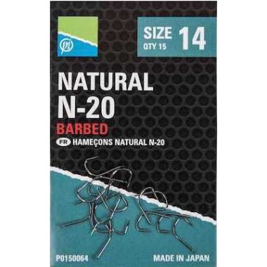 Haczyki Natural N-20 Preston