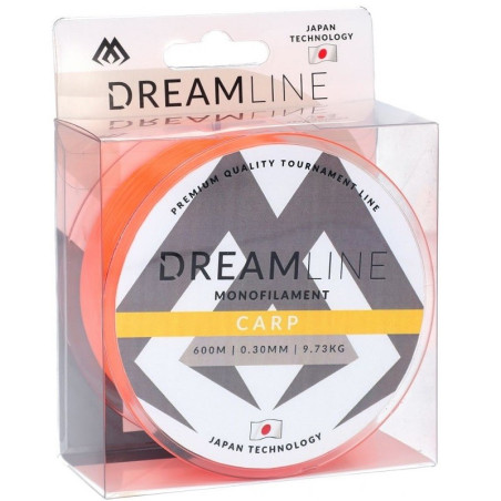 Żyłka Mikado Dreamline Carp 1200m - 0,33mm fluo pomarańczowy