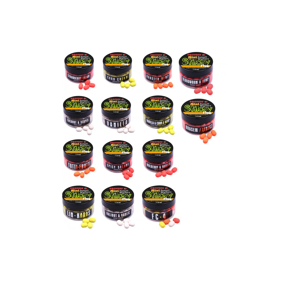 Tandem Baits Method Feeder Fluo Wafters Carpa Pesca Esche 20 g