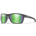 Okulary Wiley X KINGPIN Captivate Polarized Green Mirror Matte Graphite Frame roz. S-M Okulary Wiley X KINGPIN Captivate Polarized Green Mirror Matte Graphite Frame roz. S-M