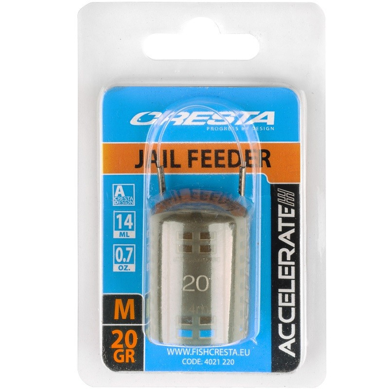 Koszyczek zanętowy Cresta Accelerate Jail Feeders 50g / roz. L Koszyczek zanętowy Cresta Accelerate Jail Feeders 50g / roz. L