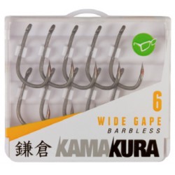 Haki karpiowe - KAMAKURA Wide GAPE Barbless