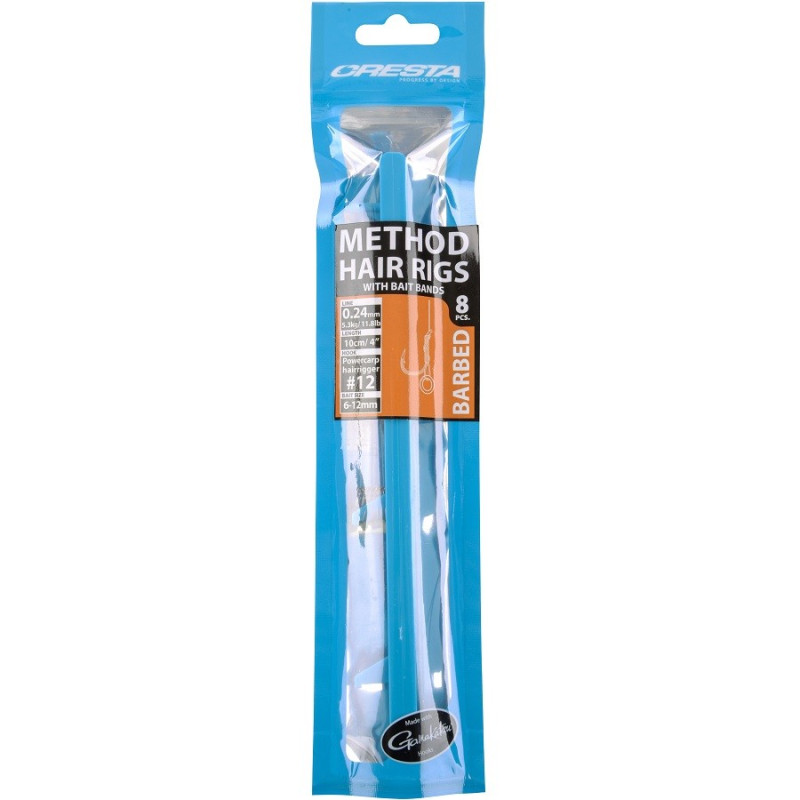 Haczyk Cresta Method Hairrings + Band Barbed hak 10