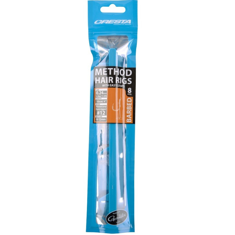 Haczyk Cresta Method Hairrings + Stop Barbed hak 12