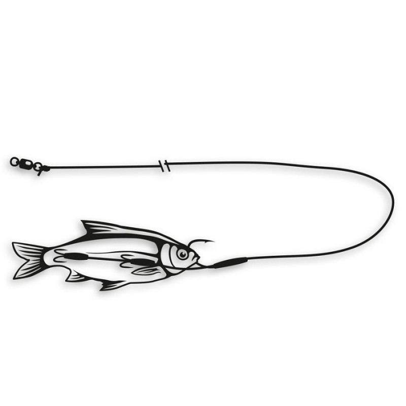 Przypon Black Cat zestaw Big Bait Ghost hak 10/0 i 4/0 Przypon Black Cat zestaw Big Bait Ghost hak 10/0 i 4/0