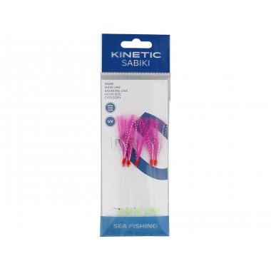 Zestaw Sabiki Nordic Mackerel Pink/Crystal Flash KINETIC