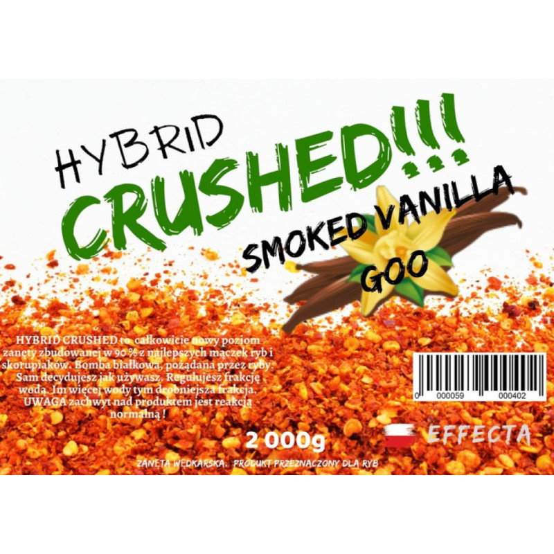 Zanęta Effecta Hybrid Crushed 2kg / wędzona wanilia Zanęta Effecta Hybrid Crushed 2kg / wędzona wanilia