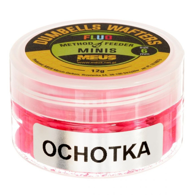 Kulki hakowe Meus Dumbells Fluo Wafters MINIS 12g - 6mm banan Kulki hakowe Meus Dumbells Fluo Wafters MINIS 12g - 6mm banan