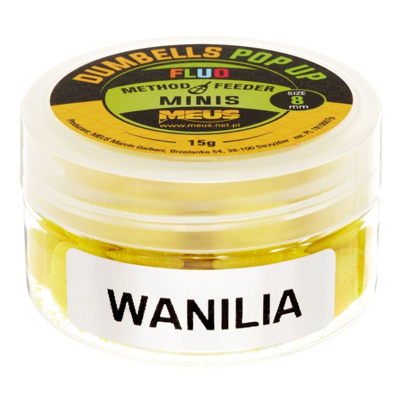Kulki Meus Dumbells Fluo Pop Up MINIS 15g / 8mm Kulki Meus Dumbells Fluo Pop Up MINIS 15g / 8mm