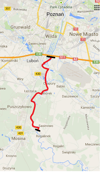 Rzeka Warta Luboń