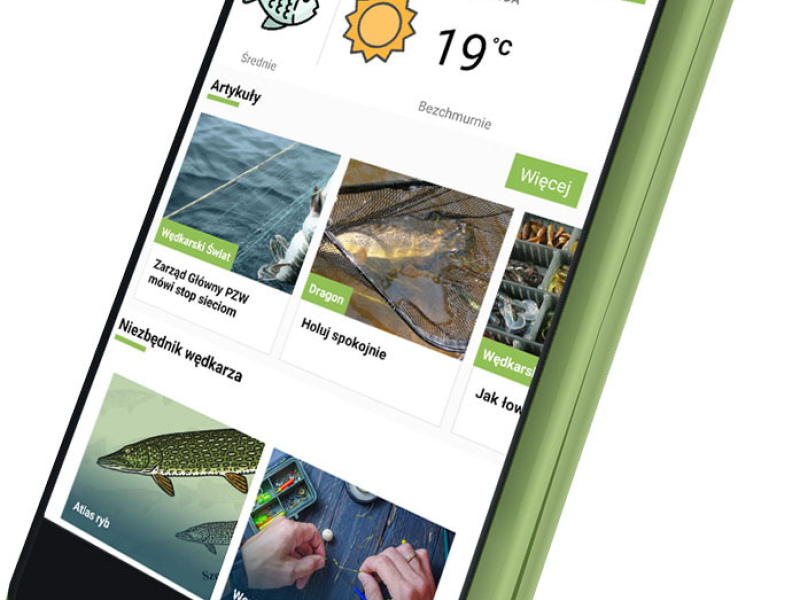 Aplikacja mobilna dla wędkarzy