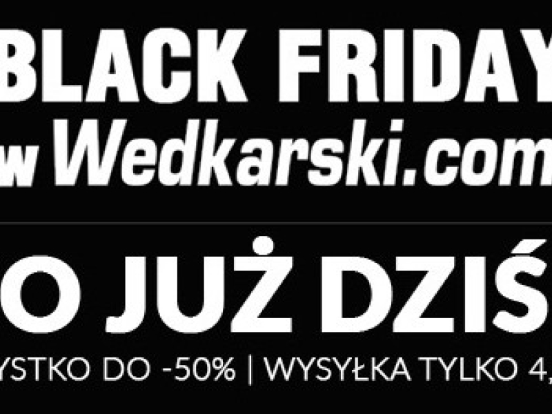 Black Friday w Wedkarski.com – trwa aż do niedzieli włącznie!