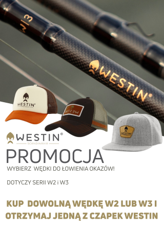 Czapka GRATIS z wędką W2 i W3